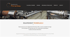 Desktop Screenshot of equipementpomerleau.com